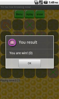 Крестики-нолики рисуй! игра версии v1.3 на Android 2.2